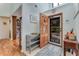 Bright and welcoming entryway with hardwood floors and decorative accents at 169 Mallard Ln, Daytona Beach, FL 32119