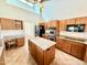 Spacious kitchen with island, stainless appliances, and plenty of cabinet space at 169 Mallard Ln, Daytona Beach, FL 32119