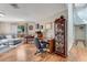 Open living room area with hardwood floors, stylish decor, and comfortable seating at 169 Mallard Ln, Daytona Beach, FL 32119