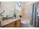 Bathroom vanity with sink and a tub and shower combination at 2002 Adair St, Ocoee, FL 34761