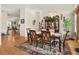 Traditional dining room boasting a chandelier, china cabinet, and seating for six at 2002 Adair St, Ocoee, FL 34761
