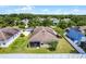 A home exterior with well-kept yard, garden and screened in patio at 2024 Beardsley Dr, Apopka, FL 32703