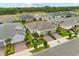Aerial view of homes featuring well-maintained lawns, mature trees, and charming landscaping, ideal for curb appeal at 2524 Datura Loop, St Cloud, FL 34772