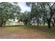 Lush green backyard with mature trees, creating a serene outdoor retreat at 3437 Coronet Ave, Orlando, FL 32833