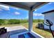 The back porch offers beautiful views and features patio pavers and comfortable seating at 423 Pine Tree Blvd, Lake Alfred, FL 33850