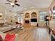 Inviting living room with fireplace, recessed lighting and stylish decor, perfect for relaxing and entertaining at 434 S Beach St, Ormond Beach, FL 32174