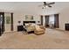 Expansive main bedroom with neutral walls, and plenty of space for seating and furniture at 434 S Beach St, Ormond Beach, FL 32174