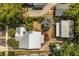 Aerial view of the house with an ornate, landscaped backyard and other trees at 706 Hillcrest St, Orlando, FL 32803