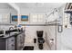 Bathroom showcasing tiled floors, sleek black finishes and a glass enclosed shower at 706 Hillcrest St, Orlando, FL 32803