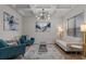 Comfortable living room with modern decor, neutral color palette, and lots of natural light at 10819 Savona Way, Orlando, FL 32827