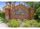 Attractive Maitland Village community sign with lush landscaping around its base at 1942 Michael Tiago Cir, Maitland, FL 32751