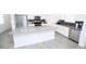 Contemporary kitchen featuring stainless steel appliances, ample counter space, and a large island at 3027 Addison Blvd, St Cloud, FL 34771