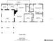 Detailed floor plan showcasing the layout of the home, including the kitchen, bedrooms, and living spaces at 413 5Th S St, Dundee, FL 33838