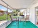 Relaxing screened-in patio with comfortable seating, perfect for enjoying the outdoors at 413 5Th S St, Dundee, FL 33838