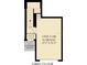 First floor plan featuring a one-car garage, foyer, and covered porch at 725 Ocean Course Ave, Davenport, FL 33896
