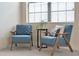 Bright sitting area with neutral walls, two mid-century modern chairs, and large window at 8439 Prestbury Dr, Orlando, FL 32832