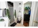 Clean bathroom featuring a shower, toilet, and closet space at 10255 Cody Ln, Orlando, FL 32825
