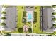 Overhead aerial view showcasing the community pool and playground amenities at 1109 Pavia Dr, Apopka, FL 32703