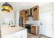 Modern kitchen featuring stainless steel appliances and a large island at 1321 Weber St, Orlando, FL 32803