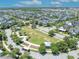 Aerial shot showcases lush green spaces and meticulously designed landscaping throughout the neighborhood at 13913 Hahn Ln, Orlando, FL 32827