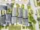 Aerial view showcases property, highlighting location within a well-kept neighborhood at 13913 Hahn Ln, Orlando, FL 32827