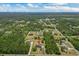 Aerial view featuring the home's location surrounded by lush greenery and convenient proximity to a lake at 19204 Paddock St, Orlando, FL 32833