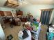Kitchen and dining area with tiled floor at 2120 Lakebreeze Way, Deltona, FL 32738