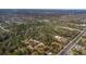 An expansive aerial perspective featuring roads, lush trees, and properties situated near commercial and residential areas at 2214 Rouse Rd, Orlando, FL 32817