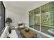 Cozy patio with comfortable seating, providing a relaxing outdoor space and view at 2458 Cliff Way, St Cloud, FL 34771