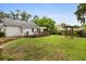 Spacious backyard with a deck, mature trees, providing ample space for outdoor activities and relaxation at 40 W Smith St, Winter Garden, FL 34787