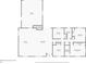 Floor plan showing the layout of the home, including the kitchen, bedrooms, and garage at 4804 Oakbrooke Pl, Orlando, FL 32812