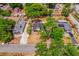 Overhead view of the home showing its well-maintained yard, landscaping, and neighborhood setting at 712 Maryland Ave, St Cloud, FL 34769