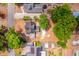 Top-down view showing the property's layout and positioning within a tree-lined community at 712 Maryland Ave, St Cloud, FL 34769