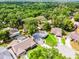 Aerial view of a neighborhood with tree coverage, homes, and swimming pools at 717 Pine Ter, Altamonte Springs, FL 32714