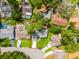 From above, the property features a lush, green lawn and mature landscaping creating a private oasis at 717 Pine Ter, Altamonte Springs, FL 32714