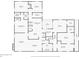 Floor plan showing the layout of rooms, including the bedrooms, bathrooms, and kitchen at 1405 Paula Dr, Apopka, FL 32703