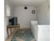 Shed interior features include a storage bench and funky decor at 1585 Stefan Cole Ln, Apopka, FL 32703