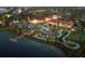 Aerial shot of community water park, lazy river, clubhouse, recreation fields and access to the lake at 2030 Majorca Dr, Kissimmee, FL 34747