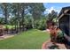 Lush backyard with well-maintained lawn and beautiful landscaping, offering a serene outdoor space at 2656 Whisper Lakes Club Cir, Orlando, FL 32837