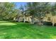 Lush backyard with green grass and mature trees, great for outdoor activities at 2829 Shady Willow Ln, Oviedo, FL 32765