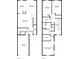 Detailed floor plan showcasing the layout of the home's first and second floors at 2829 Shady Willow Ln, Oviedo, FL 32765