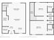 Detailed floor plan showcasing the layout of the home's two floors at 3069 White Orchid Rd, Kissimmee, FL 34747
