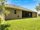 Spacious backyard features a screened-in patio, perfect for outdoor relaxation at 3380 Pawleys N Loop, St Cloud, FL 34769