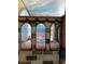 This princess themed bedroom features custom castle bunk beds with arched window views at 341 Falls Dr, Kissimmee, FL 34747