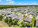 Expansive aerial view of a suburban neighborhood featuring modern homes with well-maintained landscaping and community amenities at 3519 Fernanda Dr, Deltona, FL 32738