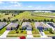 Exterior aerial view showing lawn and proximity to track and field and green space at 3519 Fernanda Dr, Deltona, FL 32738