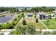 Overhead view of a sprawling backyard, enclosed by a fence, offering privacy and space for outdoor enjoyment at 4119 Sunset Preserve Blvd, Orlando, FL 32820
