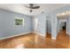 Bedroom with hardwood floors, closet, and access to ensuite bathroom at 439 Sunrise Ct, Orlando, FL 32803