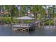 Picturesque gazebo overlooking the lake providing residents a tranquil place to relax and enjoy nature at 10371 Kensington Shore Dr # H-201, Orlando, FL 32827