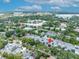 A beautiful aerial view of the neighborhood, showcasing the close proximity to Rollins College and Lake Virginia at 1130 Washington Ave # 11, Winter Park, FL 32789